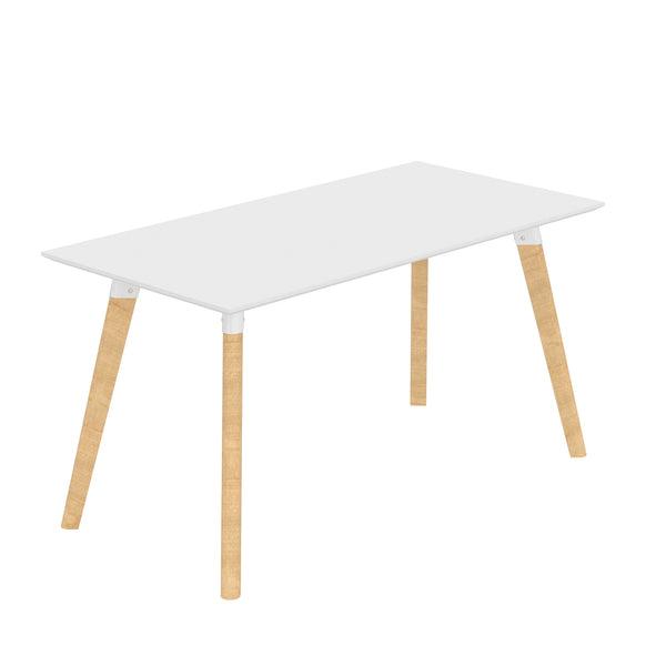 Resi® Desk 30X60 White Wood Leg