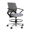 Reset Light Task Stool With Sit-to-Stand Telescoping Gas Lift Option