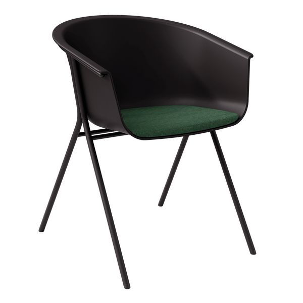 KFI Studios Roqa Contemporary Poly Seat Bucket Chair