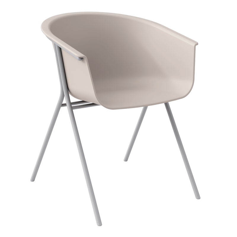 KFI Studios Roqa Contemporary Poly Seat Bucket Chair