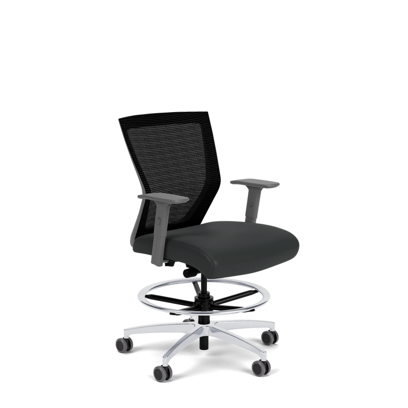 Run II Mid Back Stool with a Large Seat