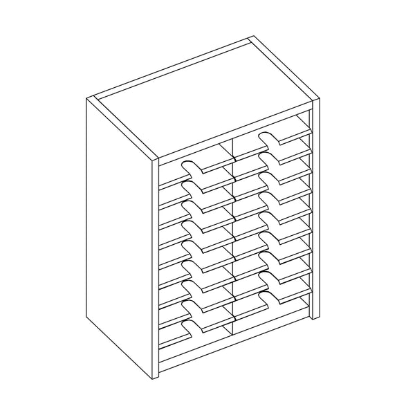 Mailflow Systems Sorter, 20 Sorting Pockets without Plexi Doors