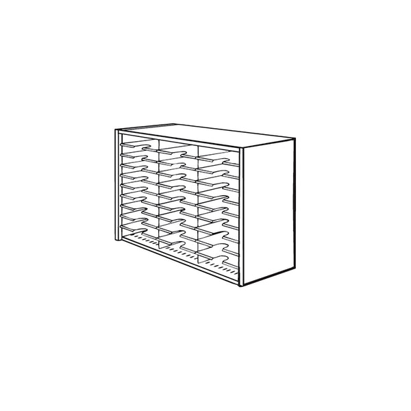 Mailflow Systems Sorter, Closed Back; 21 Sorting Pockets 15”D without Plexi Doors