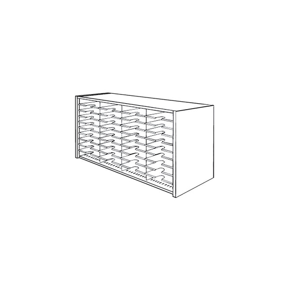 Mailflow Systems Sorter, Closed Back; 28 Sorting Pockets 15”D without Plexi Doors