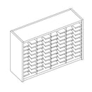 Mailflow Systems Sorter, Closed Back; 40 Sorting Pockets 15”D without Plexi Doors