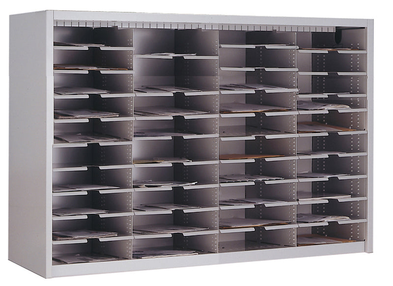 Mailflow Systems Sorter, Closed Back; 40 Sorting Pockets 15”D without Plexi Doors