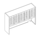 Mailflow Systems Sorter, Closed Back w/ 17" Elevation; 35 Sorting Pockets 15”D