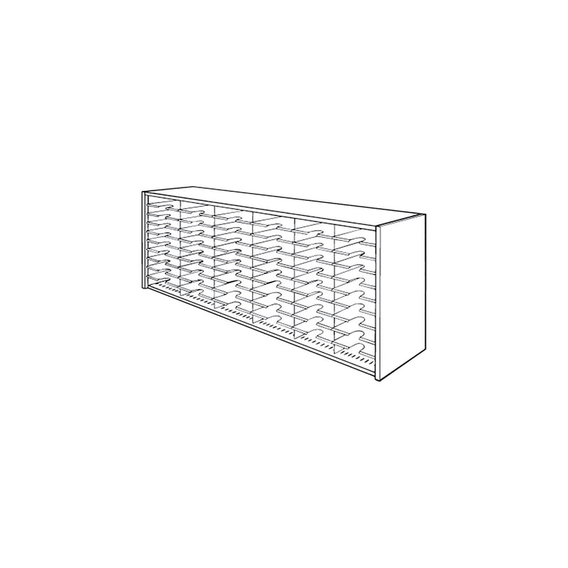 Mailflow Systems Sorter, Closed Back; 42 Sorting Pockets 15”D without Plexi Doors