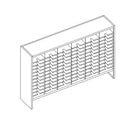 Mailflow Systems Sorter, Closed Back w/ 7" Elevation; 72 Sorting Pockets 15”D