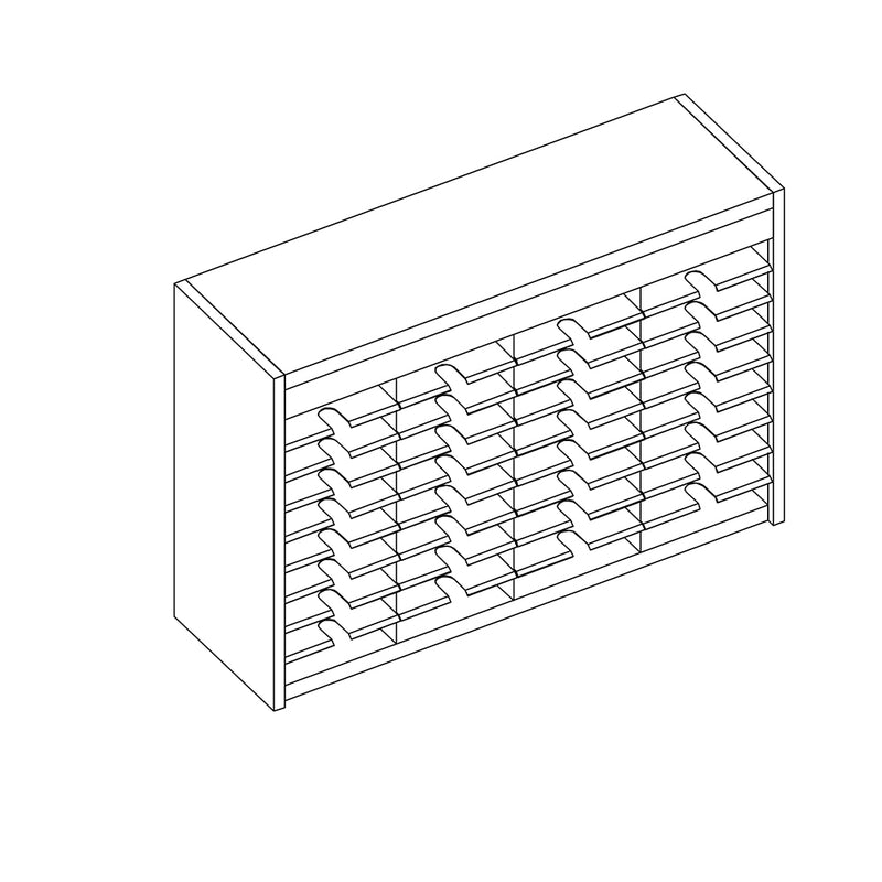 Mailflow Systems Sorter, Open Back; 36 Sorting Pockets 15”D