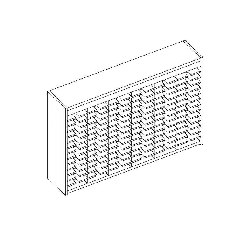 Mailflow Systems Sorter, Open Back; 84 Sorting Pockets 15”D