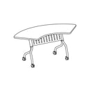 Sync™ Crescent Table, 24" D x 67" W