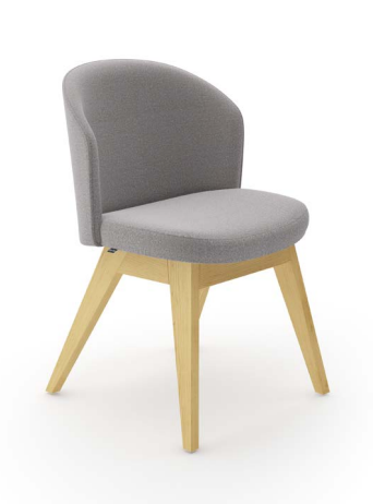 Milan Chair with Upholstered Back