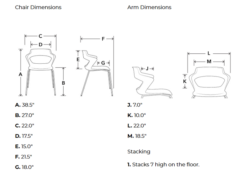 Zee Chairs Counter Stool on a 4-Leg Base