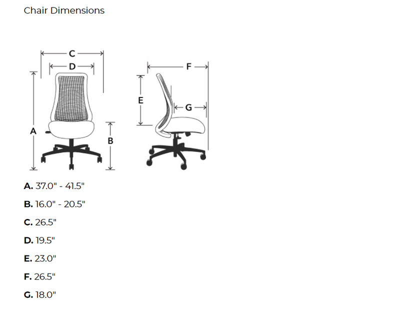 Genie Flex® 24/7 Chair with a Standard A Seat