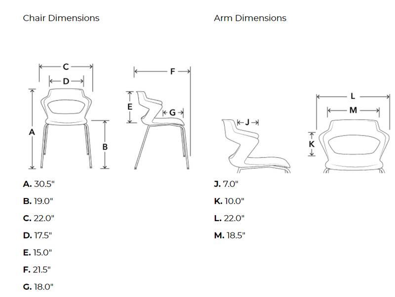 Zee Chairs Guest Chair on a Modern Wood Base