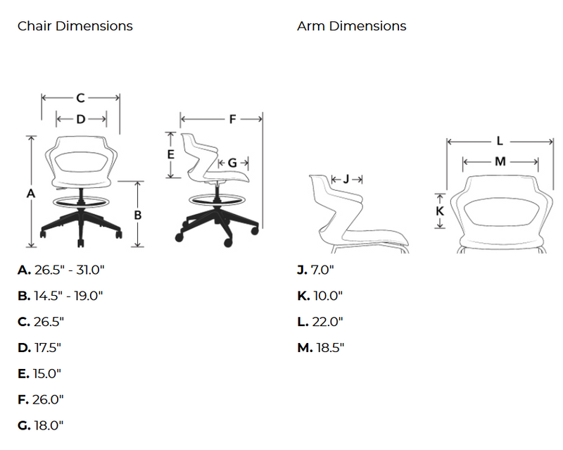 Zee Chairs Light Task Chair