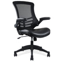 Serene Flip Arm Mesh Back Task Chair with Black Frame