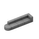 Conversa 4 Piece Modular Sectional