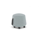 Soft Round Mobile Ottoman 18H
