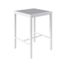 Eveleen 30" x 30" Square Bar Table Indoor / Outdoor Synthetic Polymer Aluminum Frame