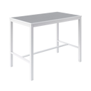 Eveleen 32" x 55" Rectangle Bar Table Indoor / Outdoor Synthetic Polymer Aluminum Frame