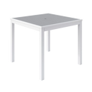 Eveleen 35" x 35" Square Cafe Table Indoor / Outdoor Synthetic Polymer Aluminum Frame