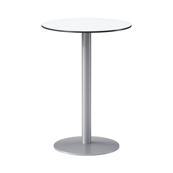 Eveleen 30" Round Cafe Table Indoor / Outdoor Phenolic Top Round Aluminum Base