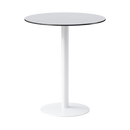 Eveleen 30" Round Bar Table Indoor / Outdoor Phenolic Top Round Aluminum Base