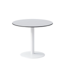 Eveleen 36" Round Bar Table Indoor / Outdoor Phenolic Top Round Aluminum Base