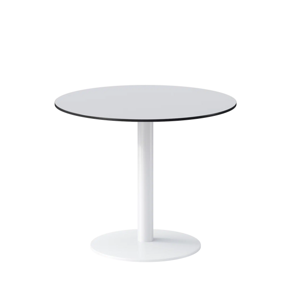 Eveleen 36" Round Bar Table Indoor / Outdoor Phenolic Top Round Aluminum Base