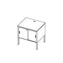 Mailflow Systems Storage Table; No Doors, 48"W x 30'D Adj. 24"-36"H, HPL