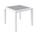 Eveleen Side Table Indoor / Outdoor Synthetic Polymer Aluminum Frame