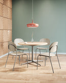 Tioga Armless Guest Chair with Upholstered Seat and Laminate Back