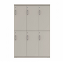 Prime™ 53.6"H Triple Column Locker, Two Rows, 36"W x 18"D, Flat Metal Doors - Right Opening