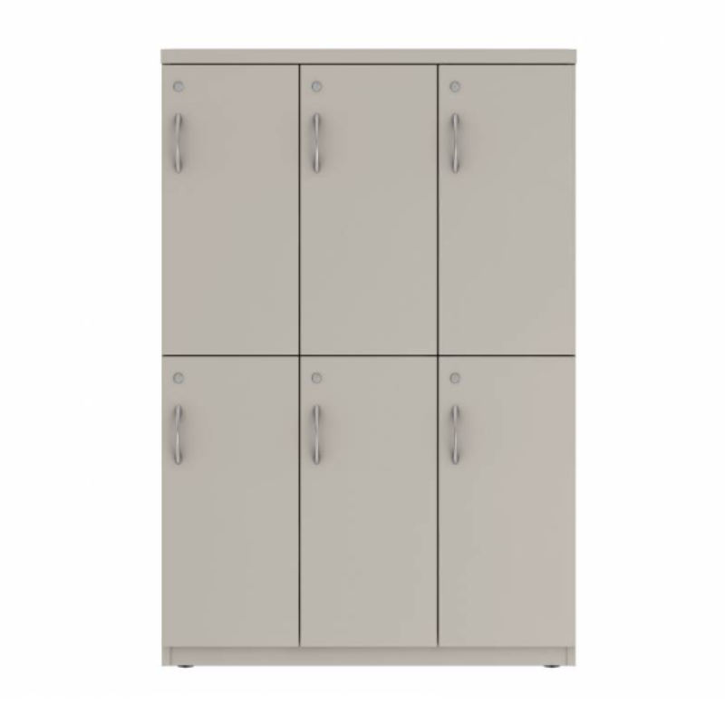 Prime™ 53.6"H Triple Column Locker, Two Rows, 36"W x 18"D, Flat Metal Doors - Right Opening