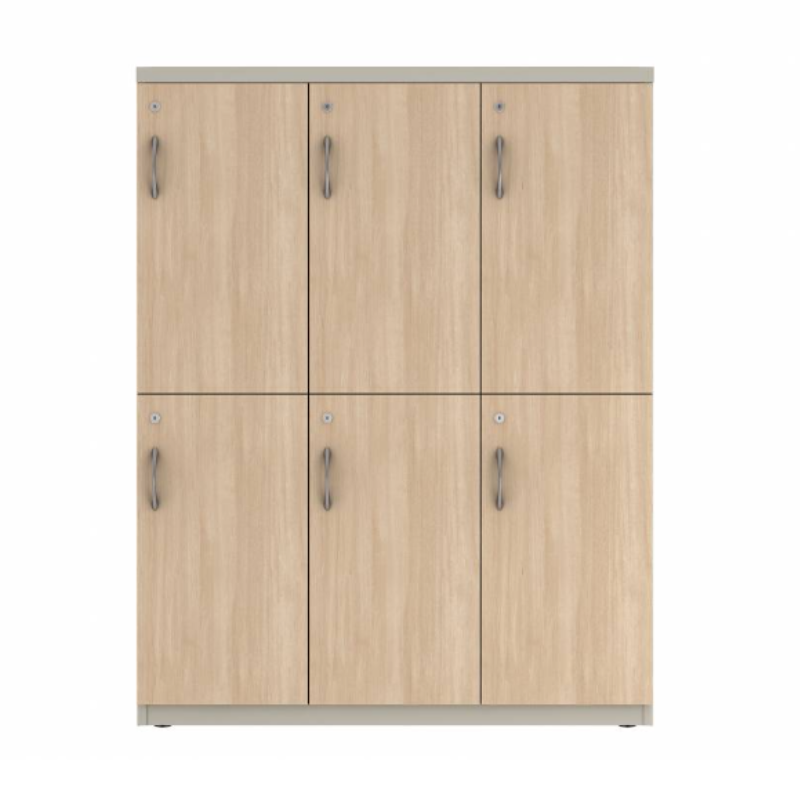 Prime™ 53.6"H Triple Column Locker, Two Rows, 42"W x 18"D, Laminate Doors - Right Opening