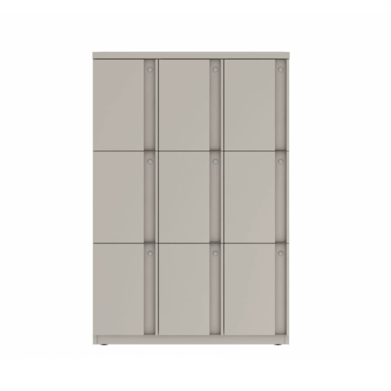 Prime™ 53.6"H Triple Column Locker, Three Rows, 36"W x 18"D, Full Pull Doors - Left Opening