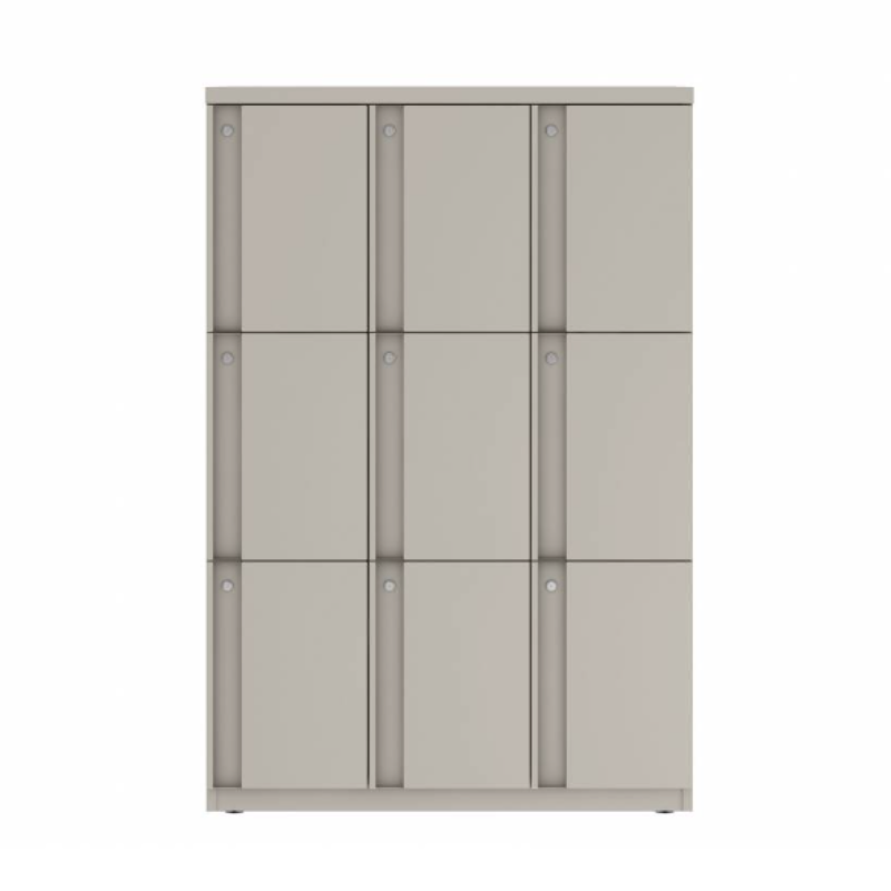 Prime™ 53.6"H Triple Column Locker, Three Rows, 36"W x 18"D, Full Pull Doors - Right Opening