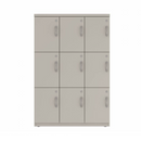 Prime™ 53.6"H Triple Column Locker, Three Rows, 36"W x 18"D, Flat Metal Doors - Left Opening