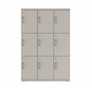 Prime™ 53.6"H Triple Column Locker, Three Rows, 36"W x 18"D, Flat Metal Doors - Right Opening