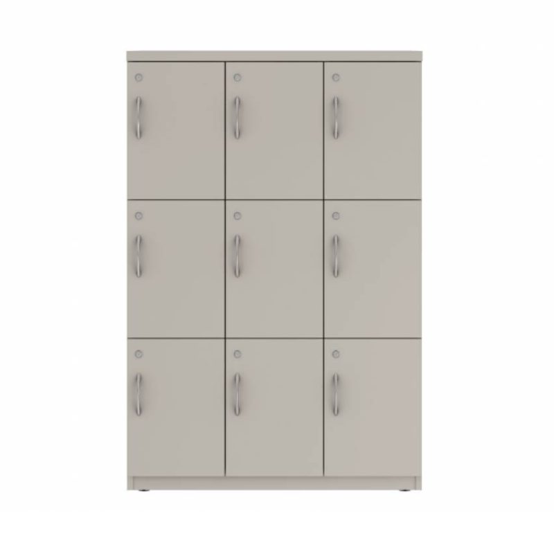 Prime™ 53.6"H Triple Column Locker, Three Rows, 36"W x 18"D, Flat Metal Doors - Right Opening