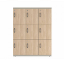 Prime™ 53.6"H Triple Column Locker, Three Rows, 42"W x 18"D, Laminate Doors - Right Opening