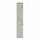 Prime™ 65.6"H Single Column Locker, Two Rows, 12"W x 18"D, Flat Metal Doors - Left Opening