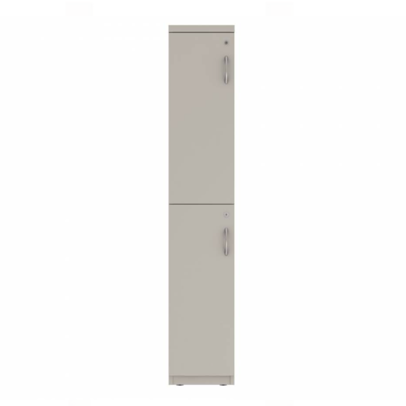 Prime™ 65.6"H Single Column Locker, Two Rows, 12"W x 18"D, Flat Metal Doors - Left Opening
