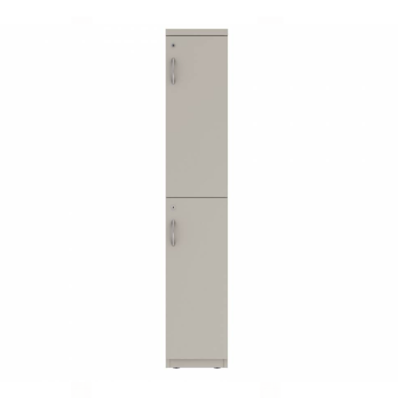 Prime™ 65.6"H Single Column Locker, Two Rows, 12"W x 18"D, Flat Metal Doors - Right Opening