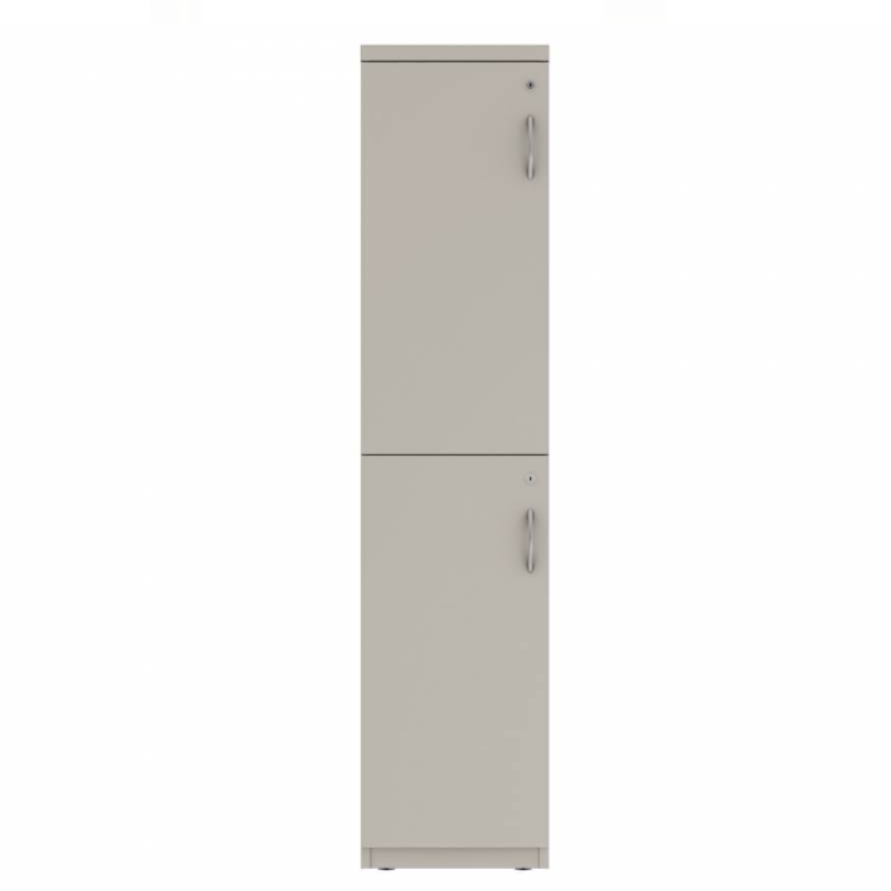 Prime™ 65.6"H Single Column Locker, Two Rows, 15"W x 18"D, Flat Metal Doors - Left Opening