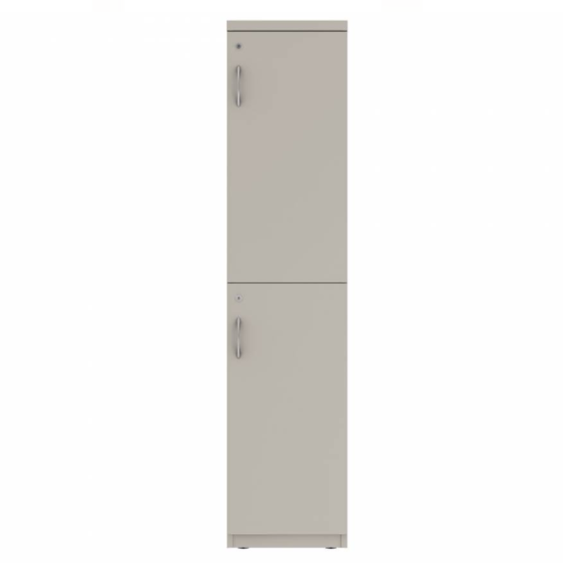 Prime™ 65.6"H Single Column Locker, Two Rows, 15"W x 18"D, Flat Metal Doors - Right Opening
