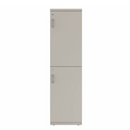 Prime™ 65.6"H Single Column Locker, Two Rows, 18"W x 18"D, Flat Metal Doors - Right Opening