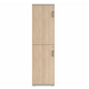 Prime™ 65.6"H Single Column Locker, Two Rows, 18"W x 18"D, Laminate Doors - Left Opening